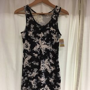 Rachel Roy Black and White tie dye dress